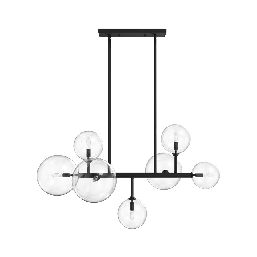 Avenue Lighting Delilah 7 Light 24" Chandelier, Black
