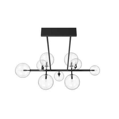 Avenue Lighting Delilah 9 Light 24" Chandelier, Black