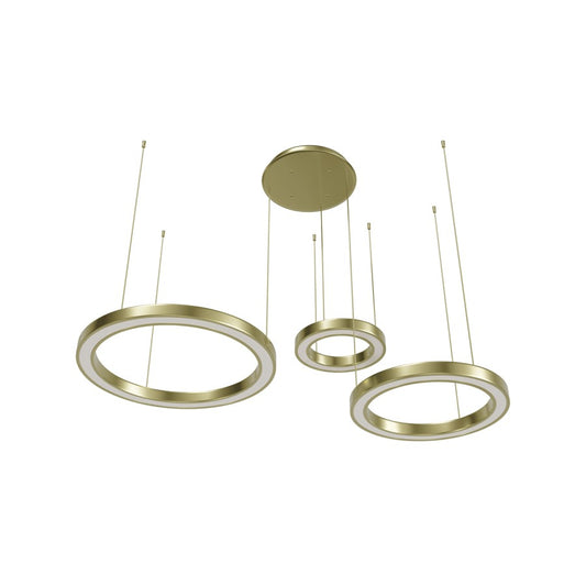 Avenue Lighting Aria LED 59" 3 Ring Pendant/Multi Port, Brass