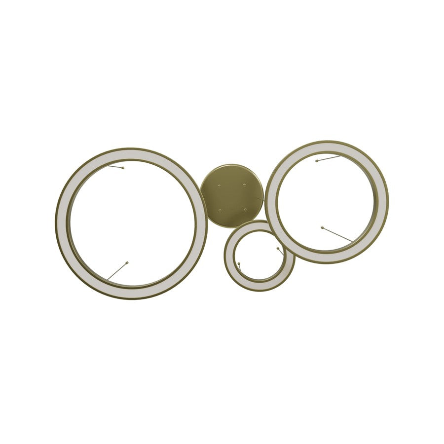 Avenue Lighting Aria LED 59" 3 Ring Pendant/Multi Port, Brass