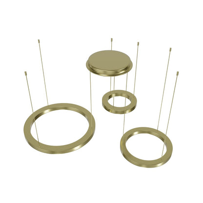 Avenue Lighting Aria LED 59" 3 Ring Pendant/Multi Port, Brass
