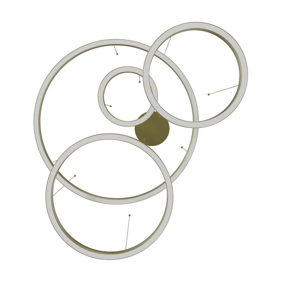 Avenue Lighting Aria LED 64" 4 Ring Pendant/Multi Port, Brass