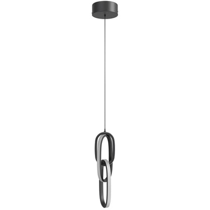 Avenue Lighting Circa LED Light 23" Looping Pendant, Black