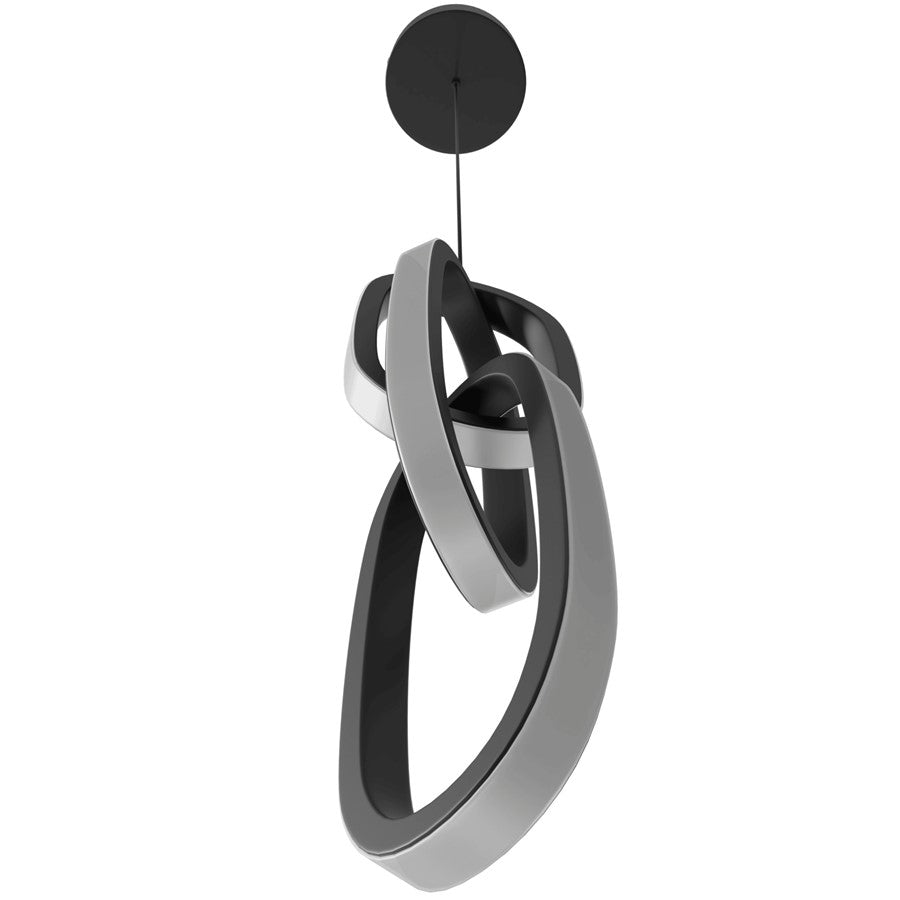 Avenue Lighting Circa LED Light 23" Looping Pendant, Black