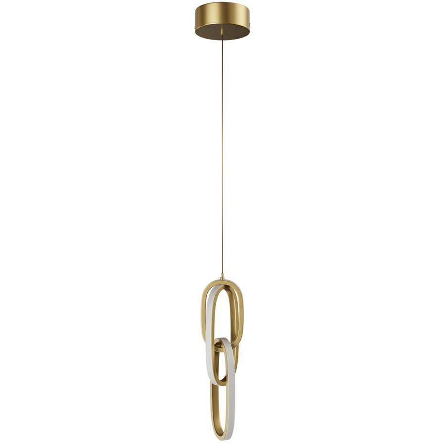 Avenue Lighting Circa LED Light 23" Looping Pendant, Gold