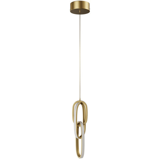 Avenue Lighting Circa LED Light 23" Looping Pendant, Gold