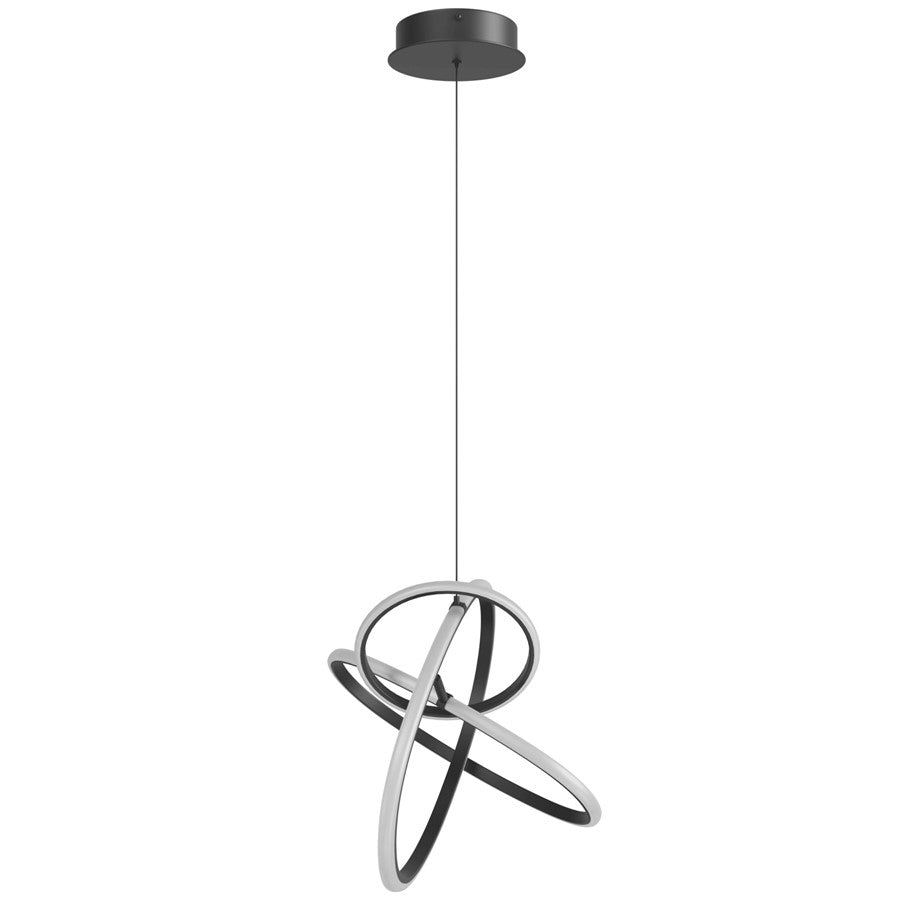 Avenue Lighting Circa LED Light 23" Orbital Looping Pendant, Black