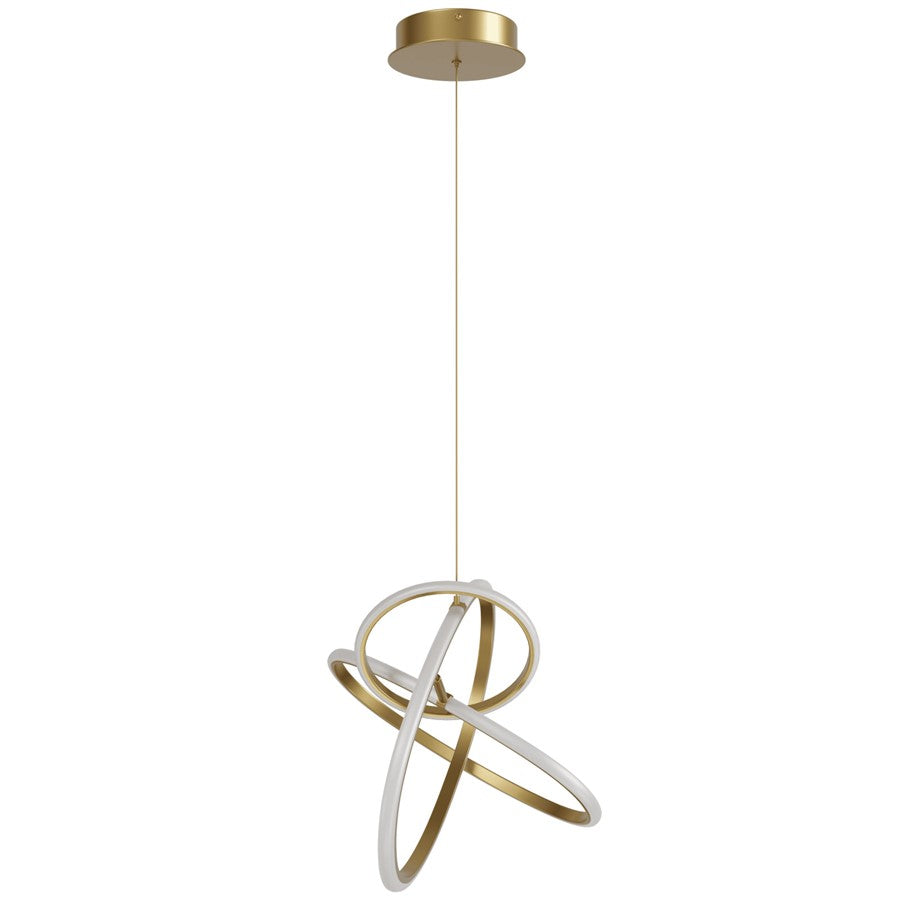 Avenue Lighting Circa LED Light 23" Orbital Looping Pendant, Gold