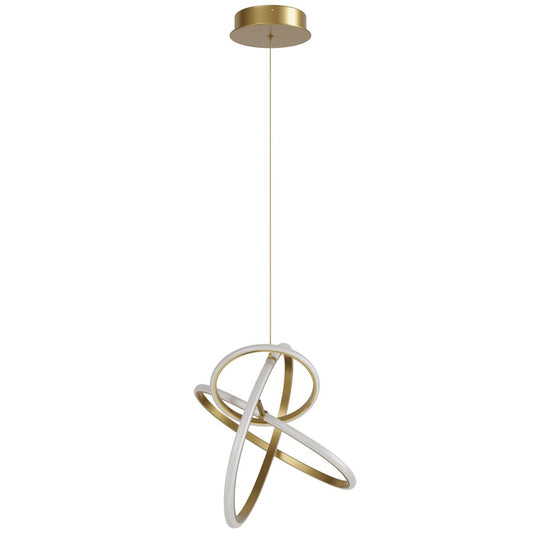 Avenue Lighting Circa LED Light 23" Orbital Looping Pendant, Gold