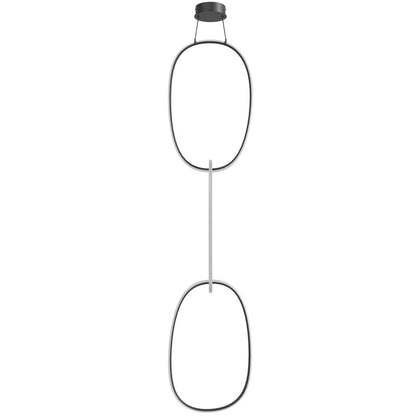 Avenue Lighting Circa Led Integrated LED Light 124" Pendant, Black