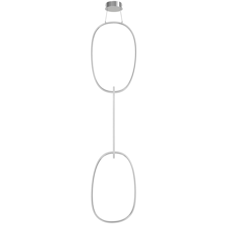 Avenue Lighting Circa Led Integrated LED Light 124" Pendant, Chrome