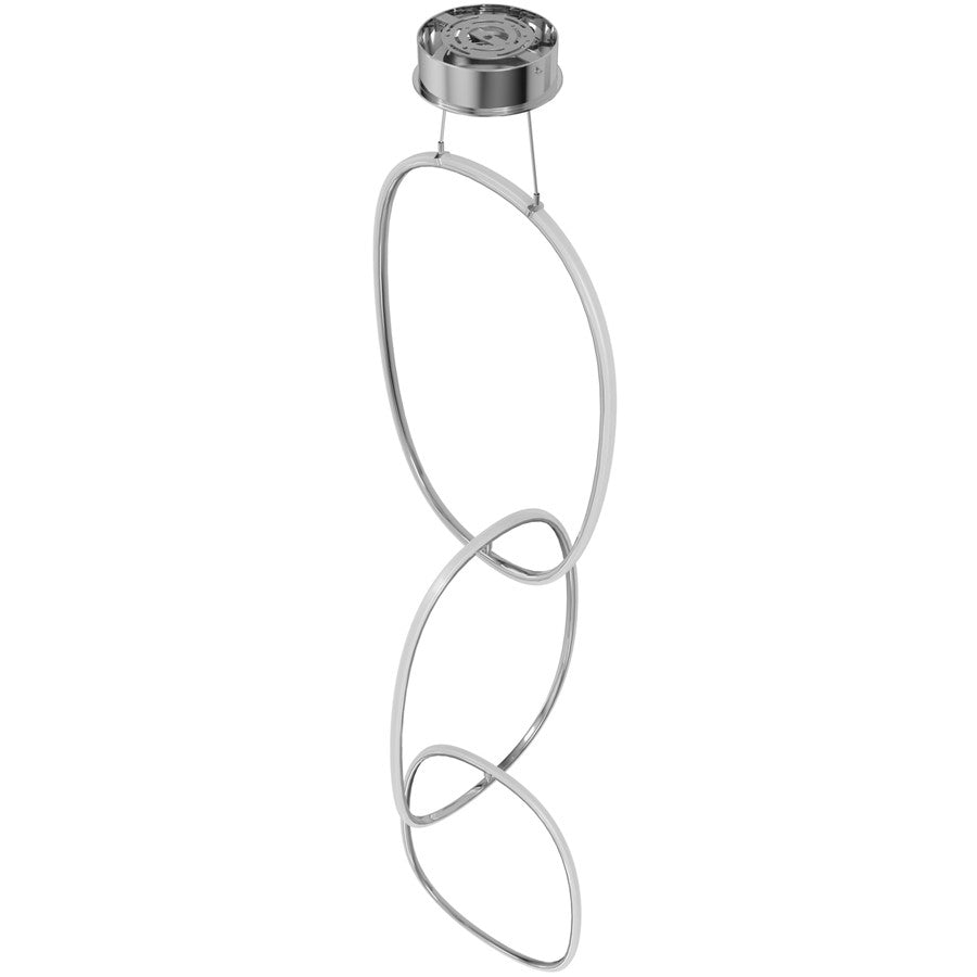 Avenue Lighting Circa Led Integrated LED Light 124" Pendant, Chrome