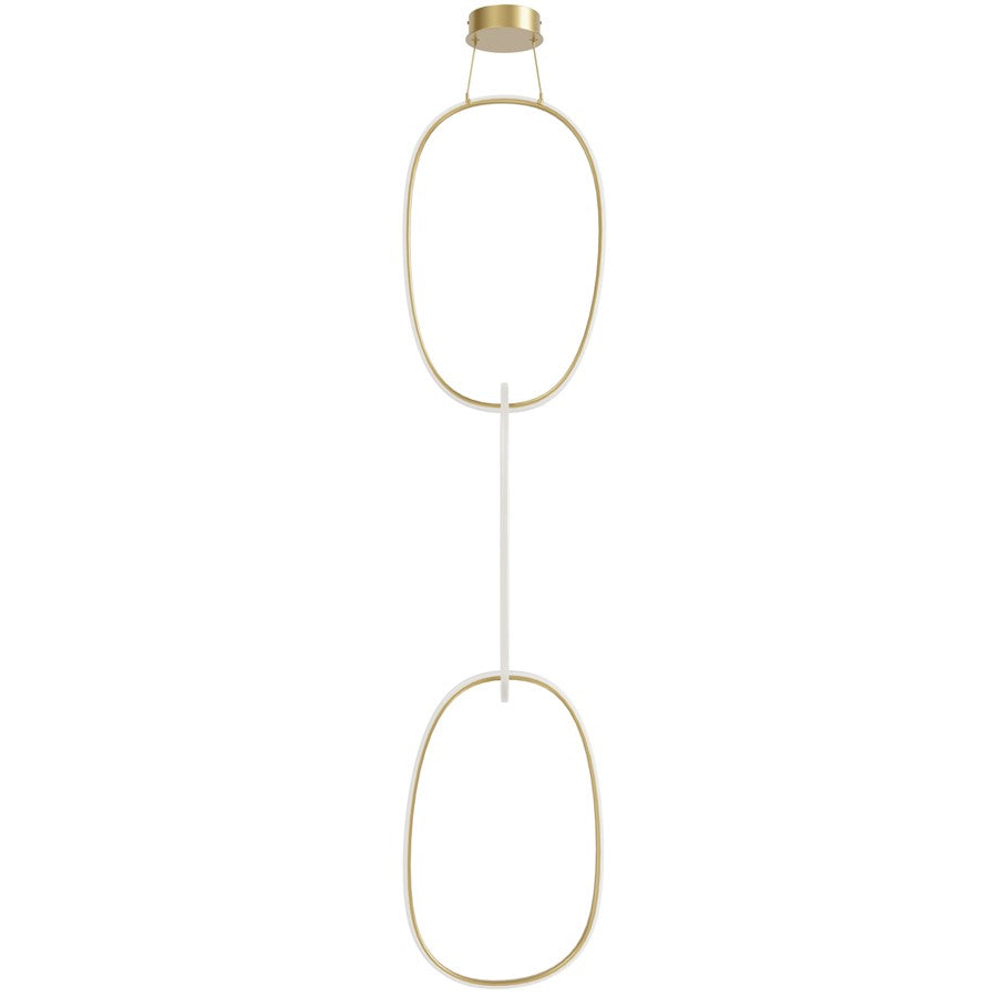 Avenue Lighting Circa Led Integrated LED Light 124" Pendant, Gold