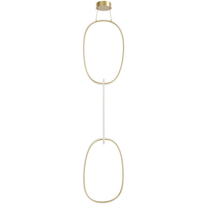 Avenue Lighting Circa Led Integrated LED Light 124" Pendant, Gold