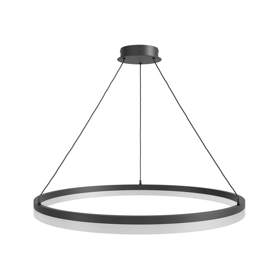 Avenue Lighting Circa LED 31" LED Ring Pendant, Black