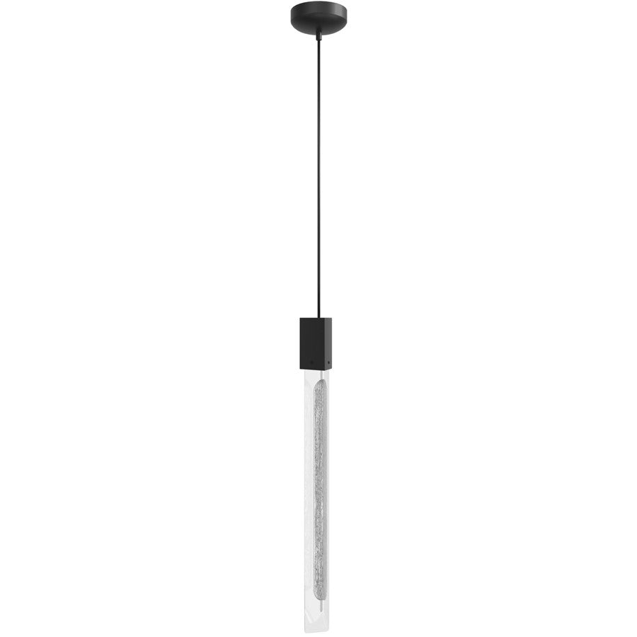 Avenue Lighting Alpine 1 Light 23" Pendant, White Marbleized Glass