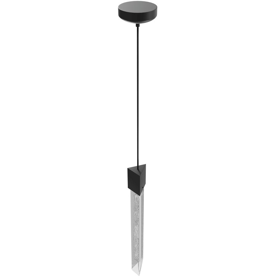 Avenue Lighting Alpine 1 Light 23" Pendant, White Marbleized Glass
