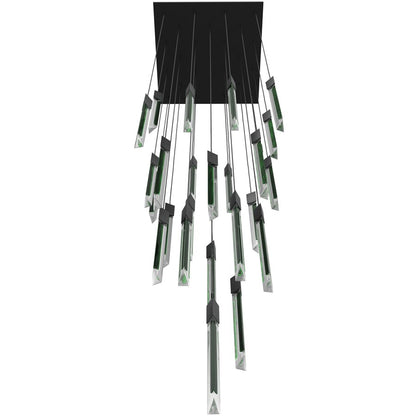 Avenue Lighting Alpine 31Lt 180" Pendant, Black Jade