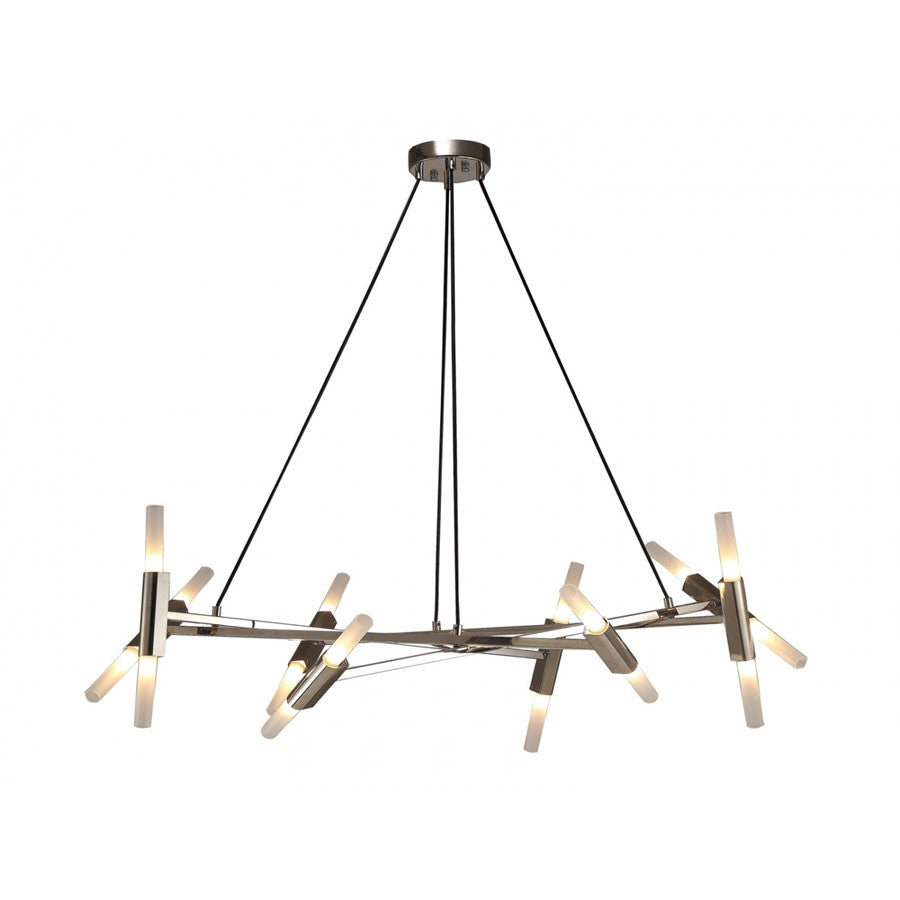 Avenue Lighting Manhattan Ave. 16Lt 11" Chandelier, Polished Nickel