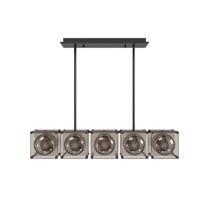 Avenue Lighting Peninisula 5 Light 8" Chandelier, Matte Black