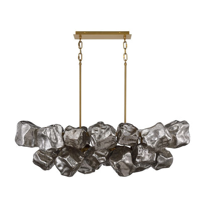 Avenue Lighting Rockefeller 49"W Multi-Light Chandelier, Brass - AEHF7151-AGB