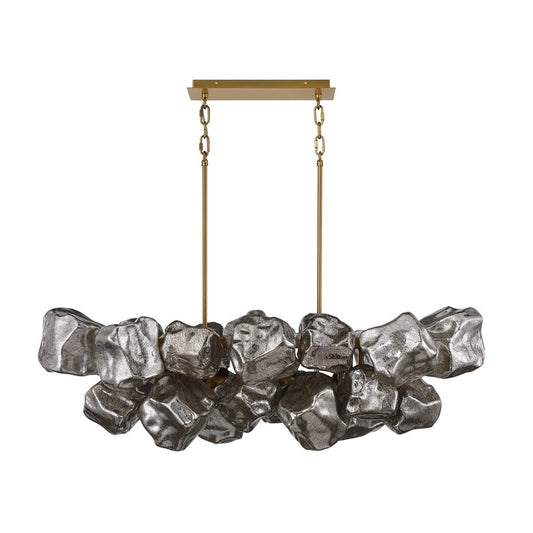 Avenue Lighting Rockefeller 49"W Multi-Light Chandelier, Brass - AEHF7151-AGB
