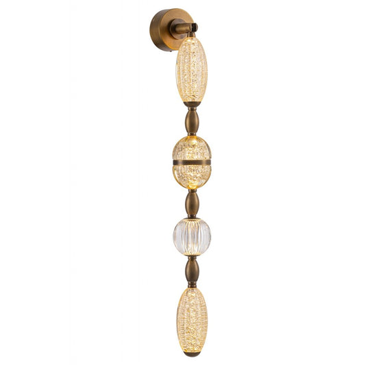 Avenue Dubai 4-Light 40"H LED Wall Sconce, Golden Brass/Gold - AEHF7160-AGB