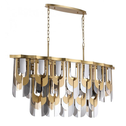 Avenue Lighting Paramount 52"W Chandelier, Brass - AEHF7170-AGB
