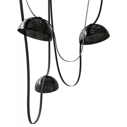 Avenue Fremont Belt 3-Lt 275"L Pendant, Black/Smoked Bowl - AEHF7203-G102-BLK