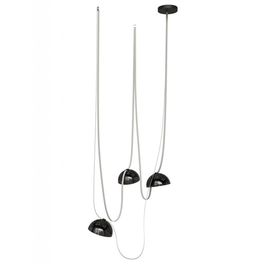 Avenue Fremont Belt 3-Light 275"L Pendant, Ivory/White Bowl - AEHF7203-G102-IVY