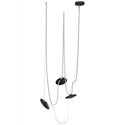 Avenue Fremont Belt 3-Lt 275"L Pendant, Ivory/Smoked Disc - AEHF7203-G202-IVY