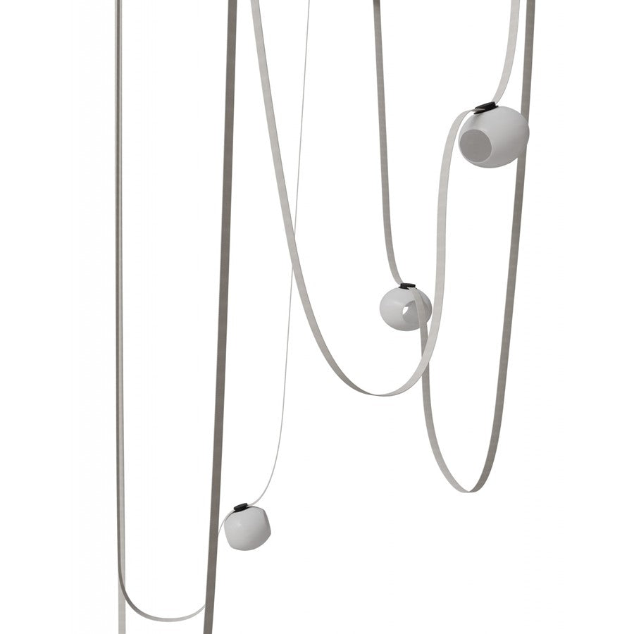Avenue Fremont Belt 5-Lt 551"L Pendant, IV/WH Open Globes - AEHF7205-G301-IVY