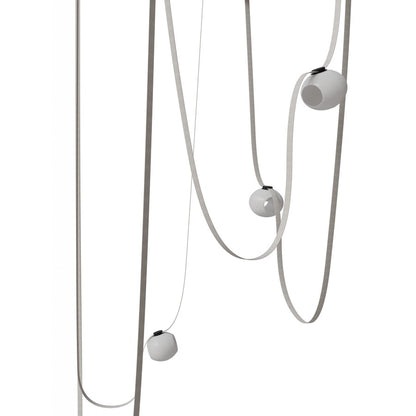 Avenue Fremont Belt 5-Lt 551"L Pendant, IV/WH Open Globes - AEHF7205-G301-IVY