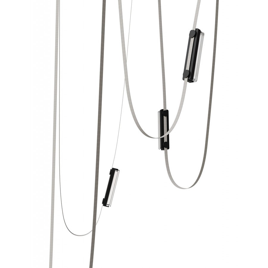 Avenue Fremont Belt 5-Lt 551"L Pendant, Ivory/Ribbed Bars - AEHF7205-G400-IVY