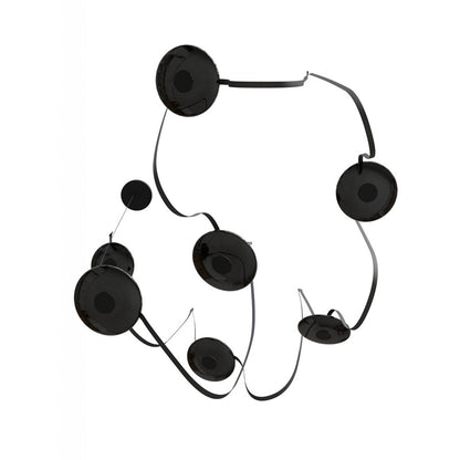 Avenue Fremont Belt 7-Lt 826"L Pendant, Black/Smoked Disc - AEHF7207-G202-BLK