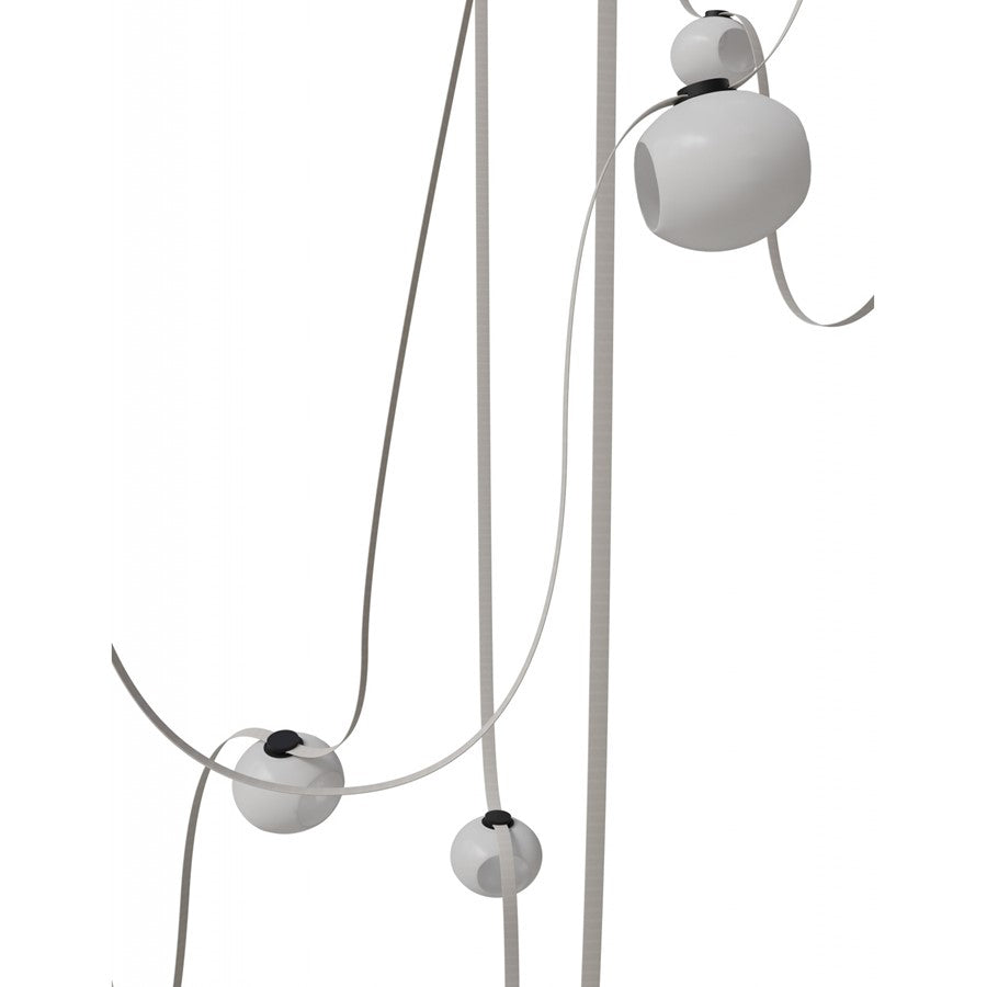 Avenue Fremont Belt 7-Lt 826"L Pendant, IV/WH Open Globes - AEHF7207-G301-IVY