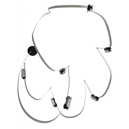 Avenue Fremont Belt 7-Lt 826"L Pendant, Ivory/Ribbed Bars - AEHF7207-G400-IVY