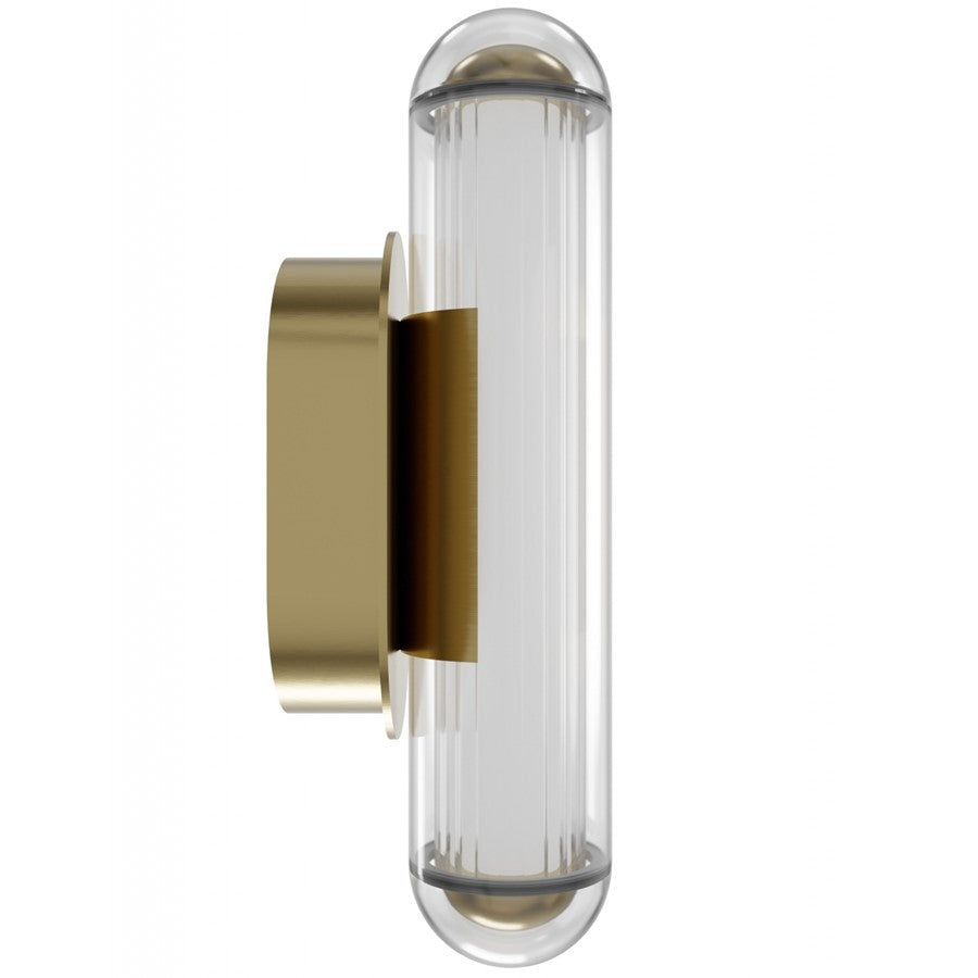 Avenue Lighting Nautilus 1 Light 16" Wall Sconce, Aged Brass