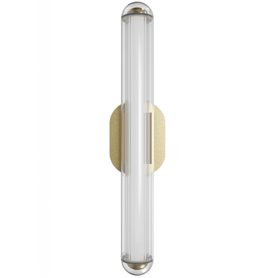 Avenue Lighting Nautilus 1 Light 24" Wall Sconce, Aged Brass