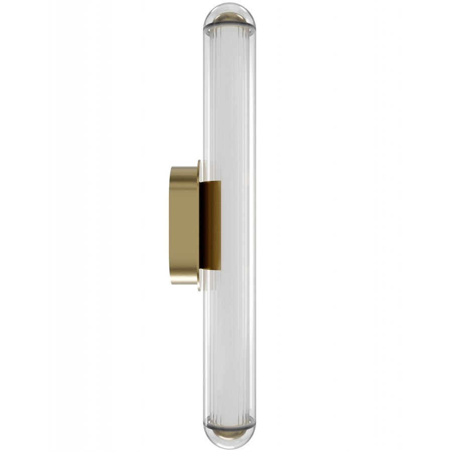 Avenue Lighting Nautilus 1 Light 24" Wall Sconce, Aged Brass
