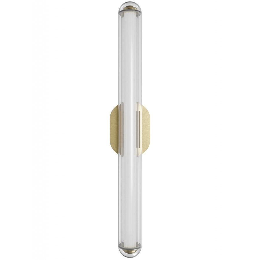 Avenue Lighting Nautilus 1 Light 32" Wall Sconce, Aged Brass