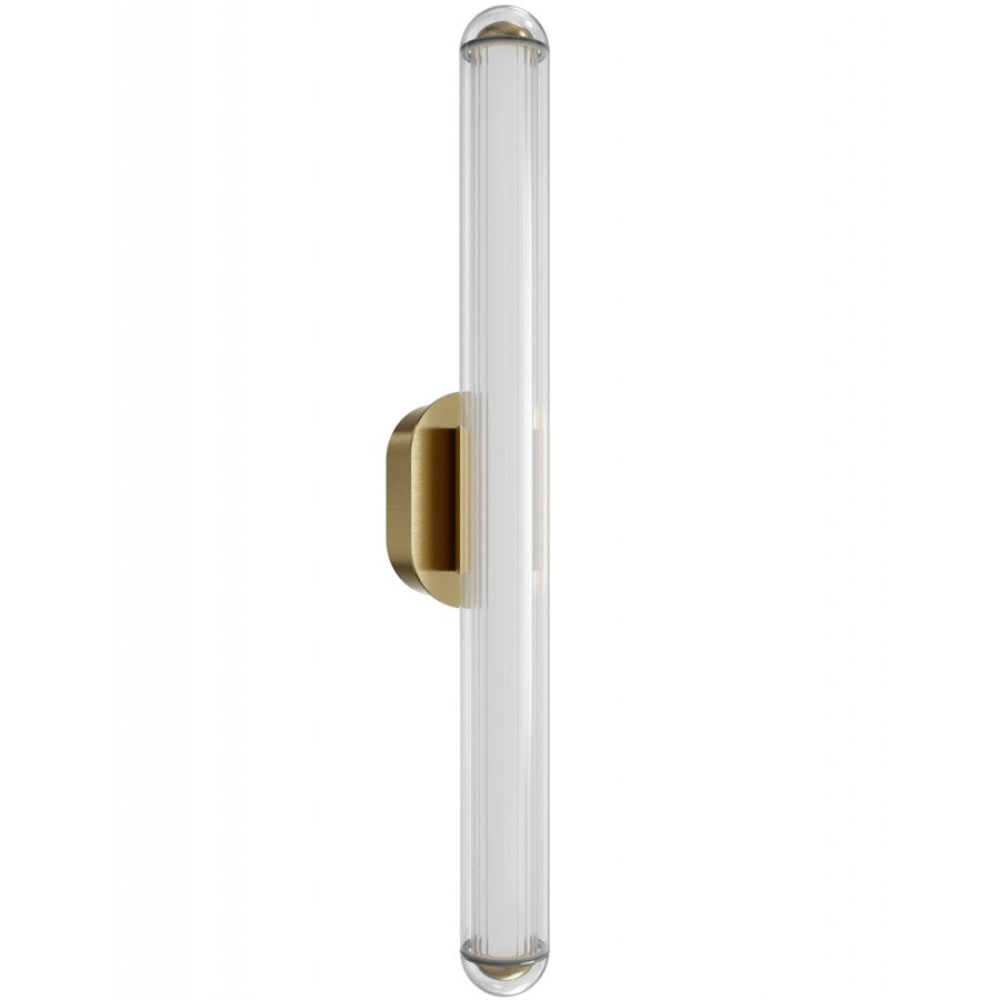 Avenue Lighting Nautilus 1 Light 32" Wall Sconce, Aged Brass