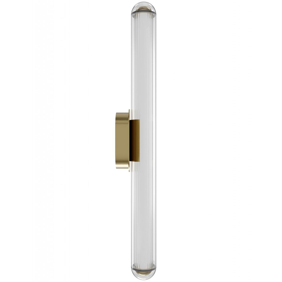Avenue Lighting Nautilus 1 Light 32" Wall Sconce, Aged Brass