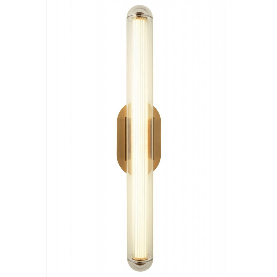 Avenue Lighting Nautilus 1 Light 32" Wall Sconce, Aged Brass