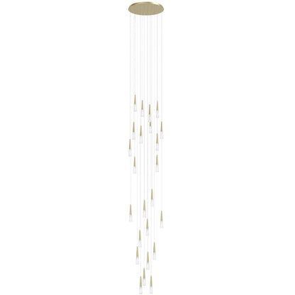 Avenue Lighting Encino 25Lt 177" Pendant/Multi Port , Brushed Brass