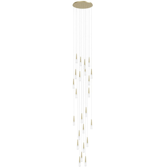 Avenue Lighting Encino 25Lt 177" Pendant/Multi Port , Brushed Brass