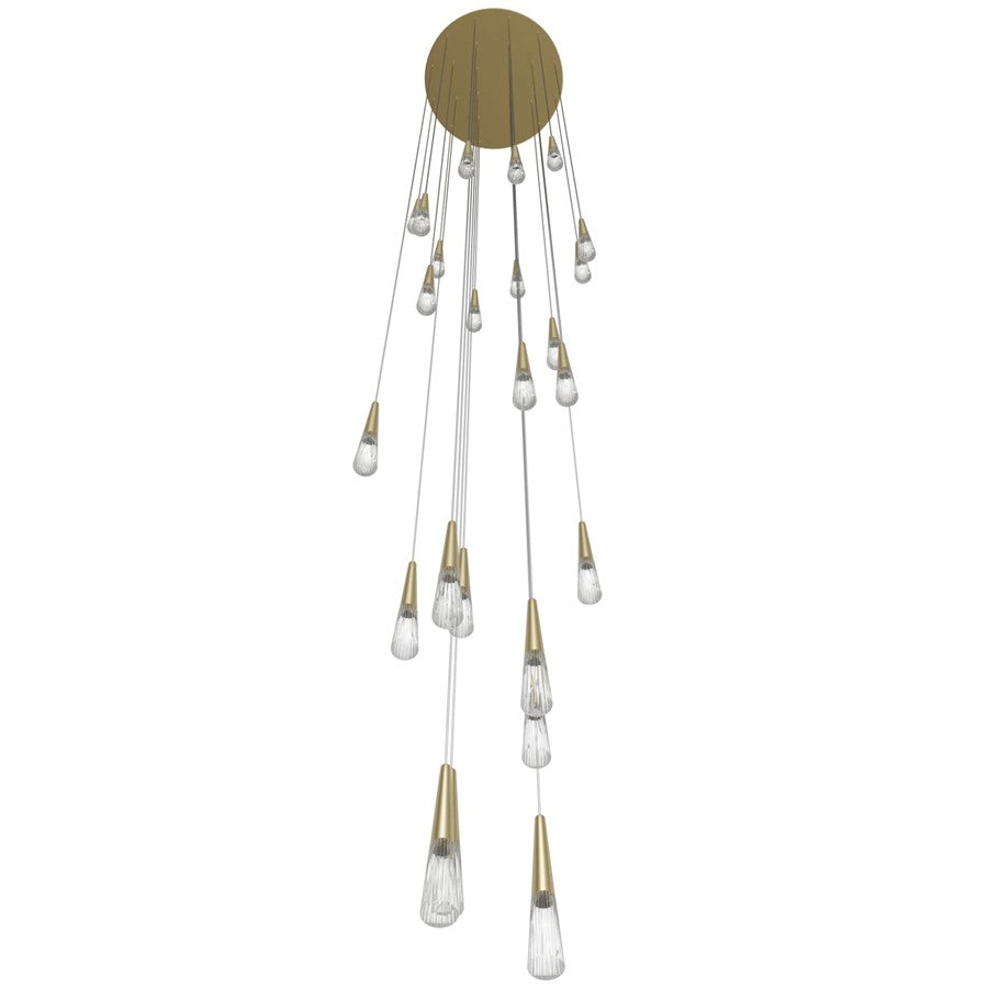 Avenue Lighting Encino 25Lt 177" Pendant/Multi Port , Brushed Brass