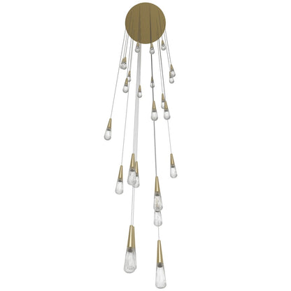 Avenue Lighting Encino 25Lt 177" Pendant/Multi Port , Brushed Brass