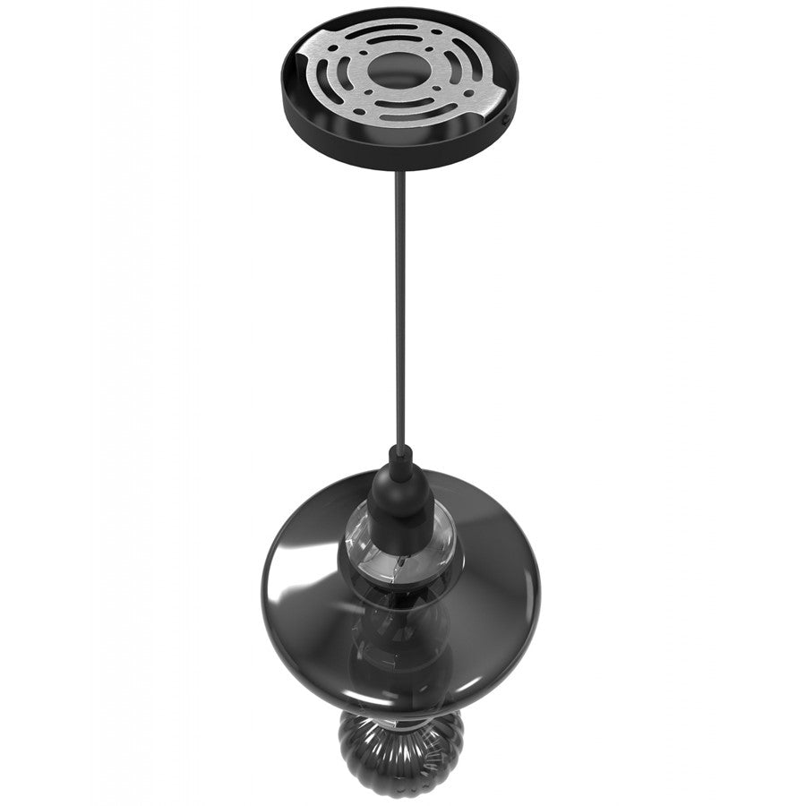Avenue Lighting Avra 3 Light 21" Pendant, Black/Black
