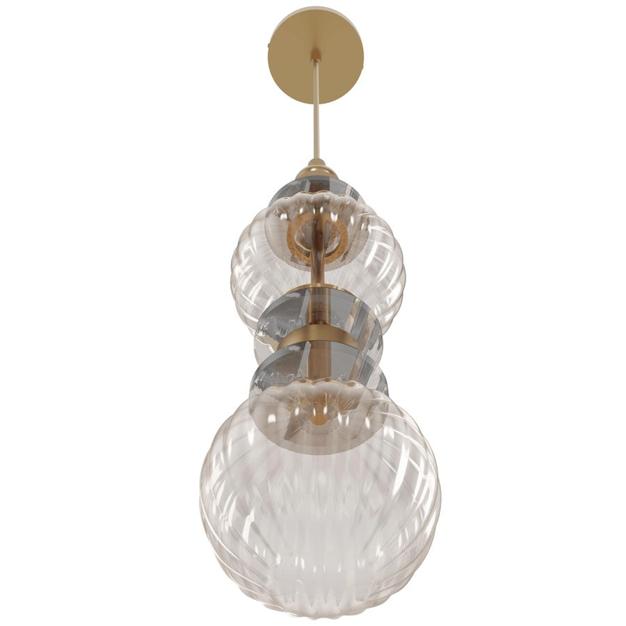 Avenue Lighting Avra Integrated AC LED Light 18" Pendant, Aged Brass